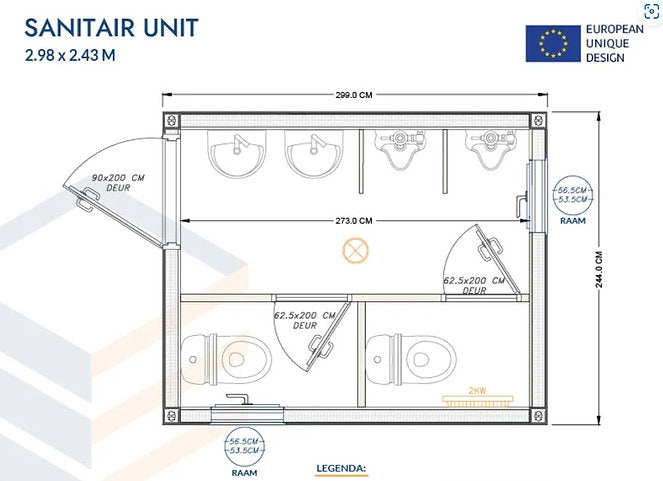 bloc sanitaire modulaire